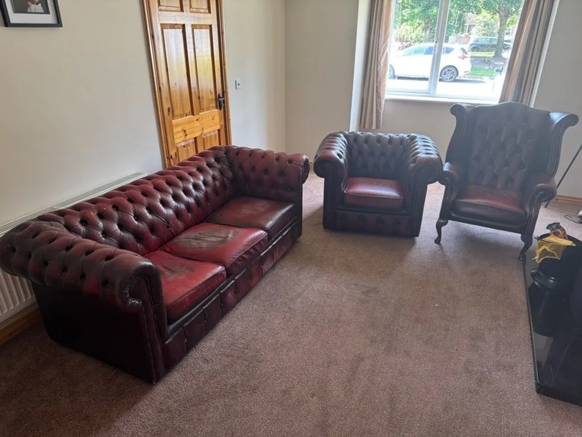 Chesterfield 3-Piece Suite - Image 1