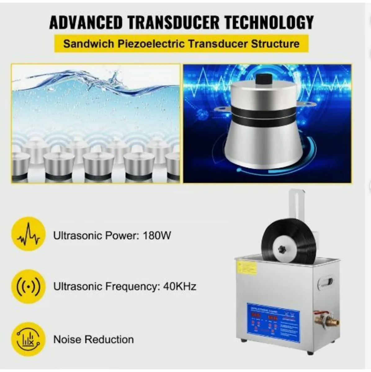 Ultrasonic Cleaner 6L Ultrasonic Vinyl Cleaner 7-1 - Image 3