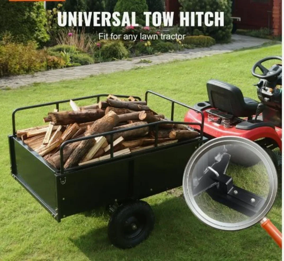 Heavy Duty ATV Trailer Steel Dump Cart - Image 3
