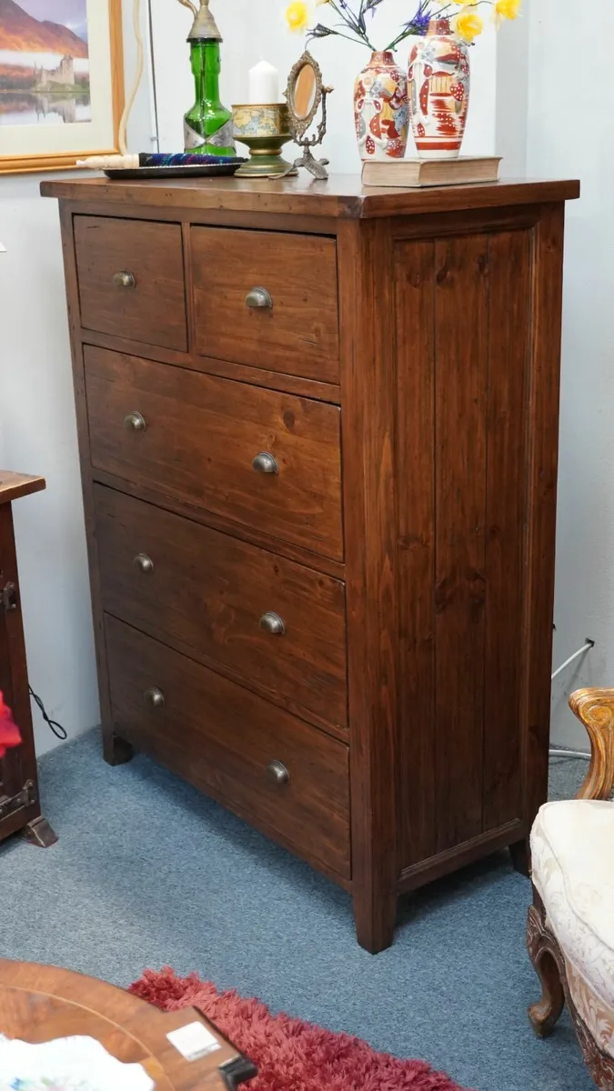 🪵 Irish Coast Collection Wooden Chest of Drawers - Image 2