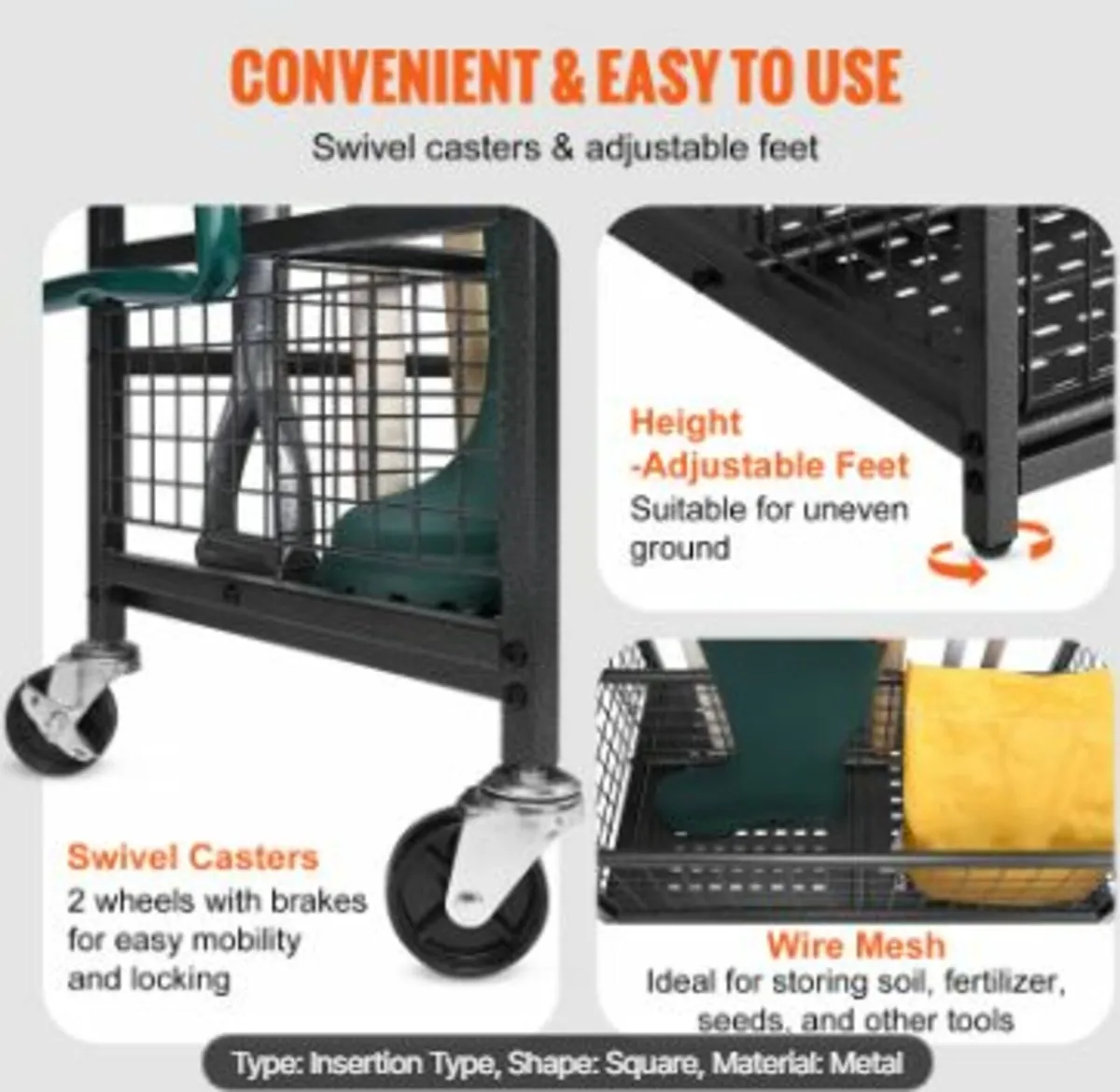 Garden Tool Organizer, 16 Slots - Image 2
