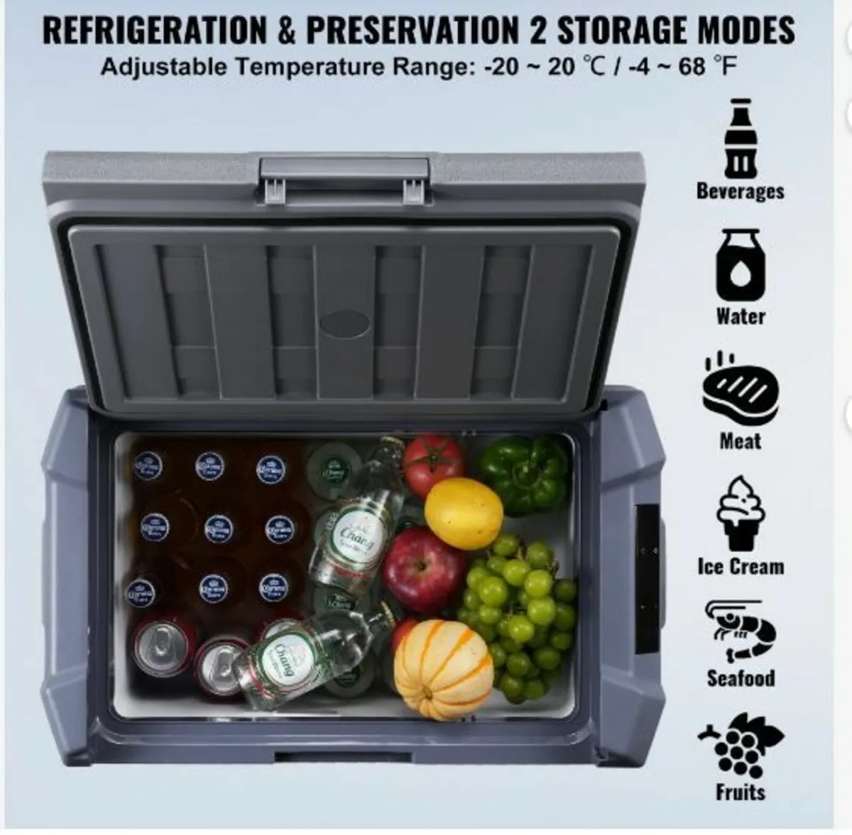 Portable Car Refrigerator Freezer Compressor 37 L - Image 3