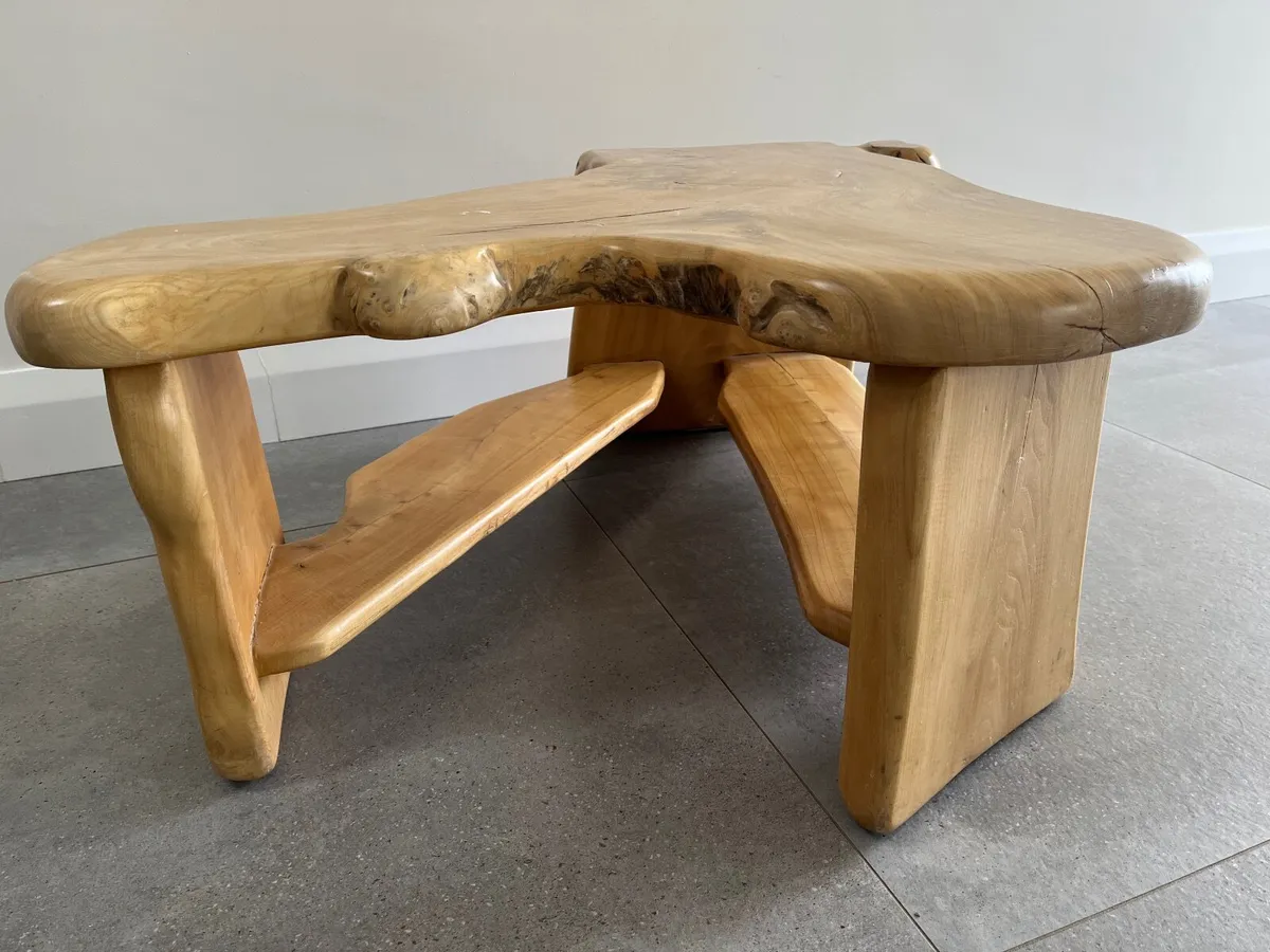 Occasional Table Solid Beech - Image 1