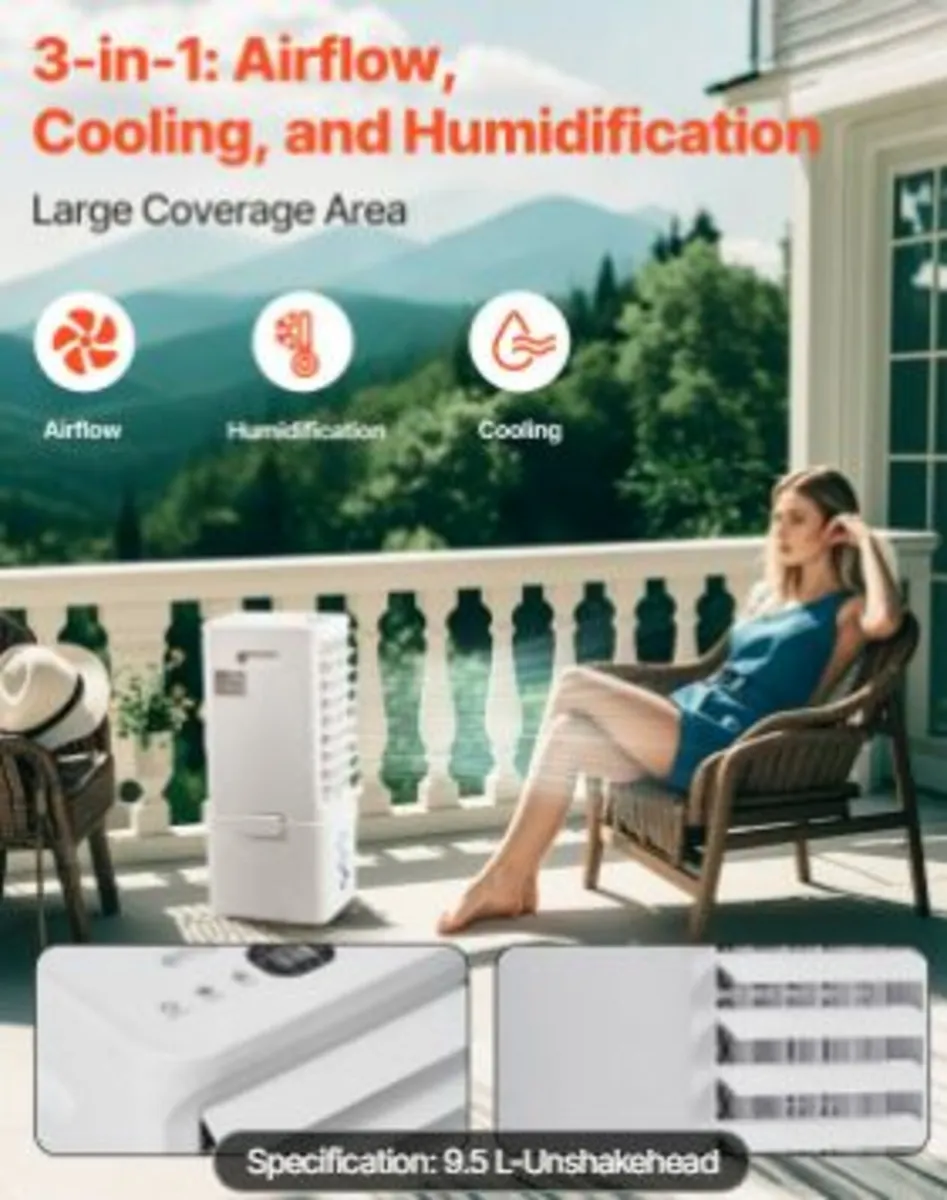 Evaporative Air Cooler 9L 550 CFM - Image 2