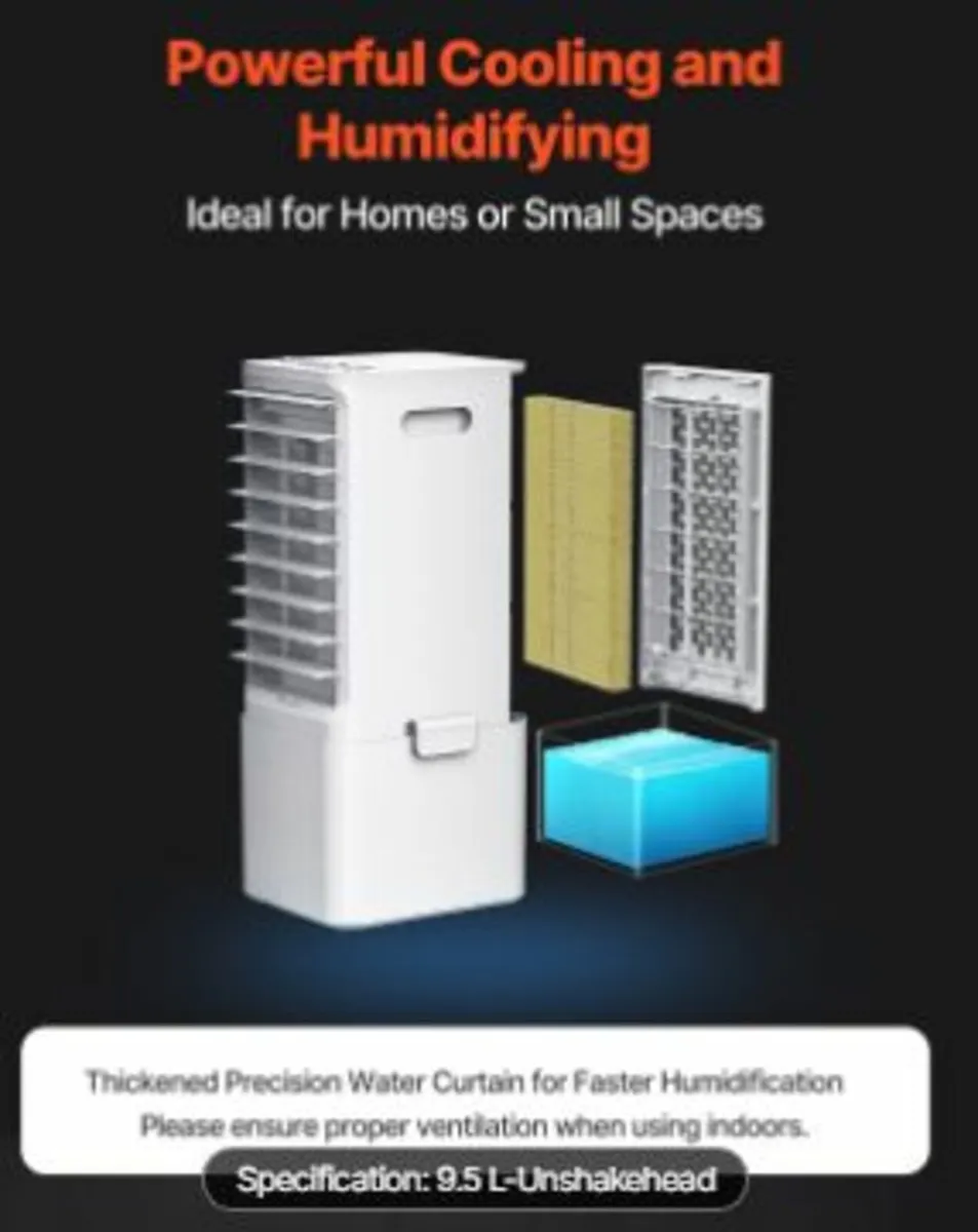 Evaporative Air Cooler 9L 550 CFM - Image 3