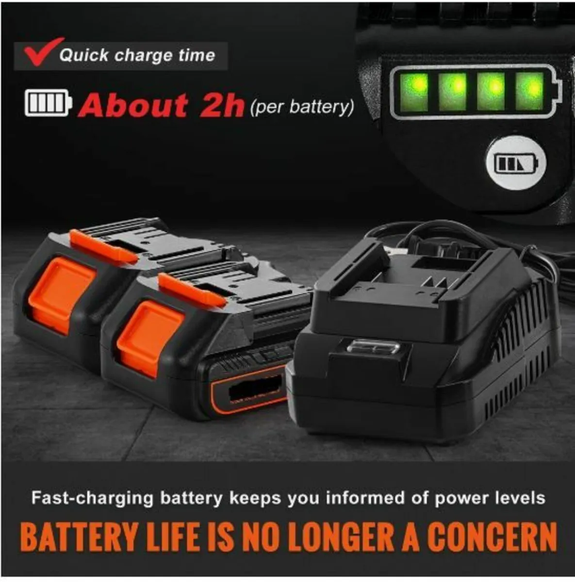 Cordless Grease Gun Electric 20 Volt 2.0 Ah Batte - Image 3