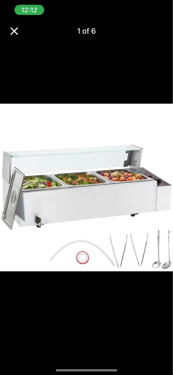 Food Warmer Stainless Steel Buffet Bain Marie new - Image 2