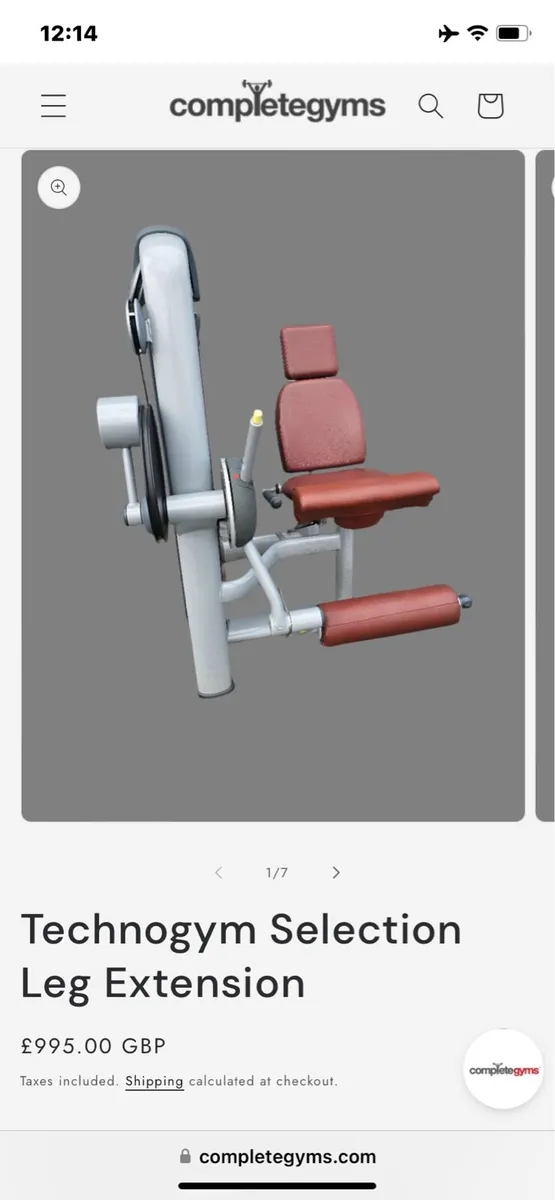 Technogym leg extension - Image 1