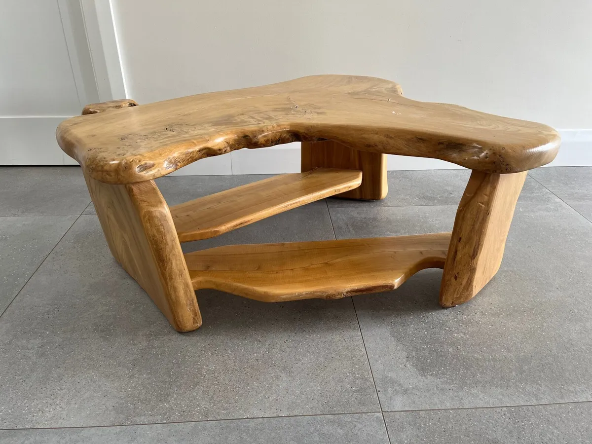 Occasional Table Solid Beech - Image 3