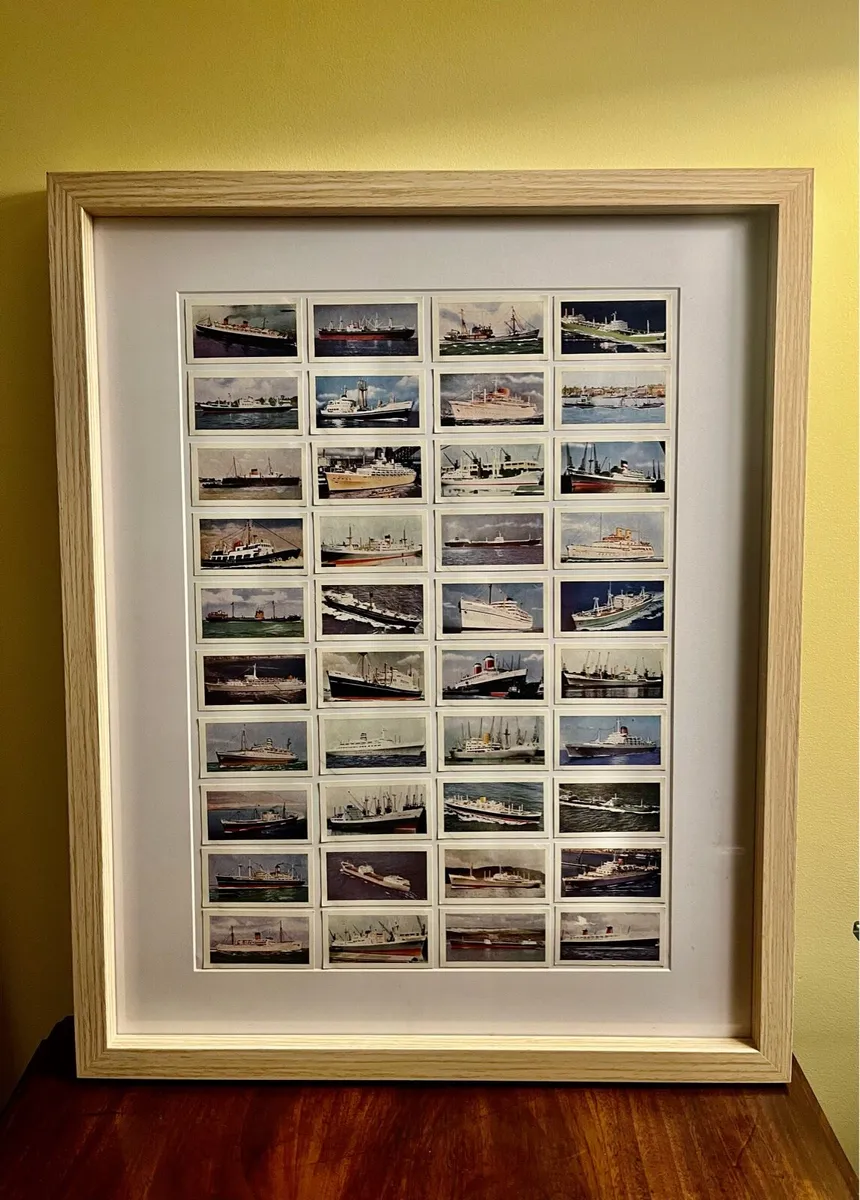 Framed 1940s Cigarette Cards