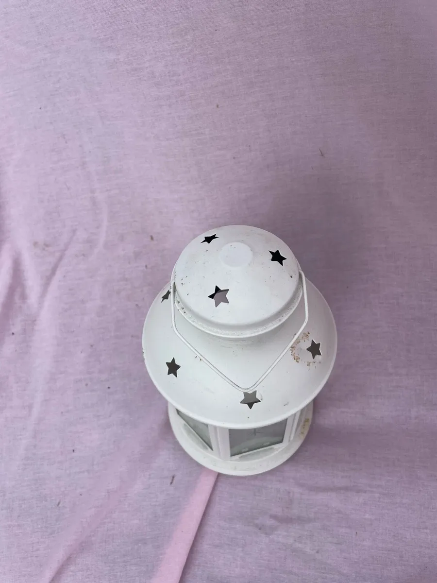 2 small white lanterns - Image 4