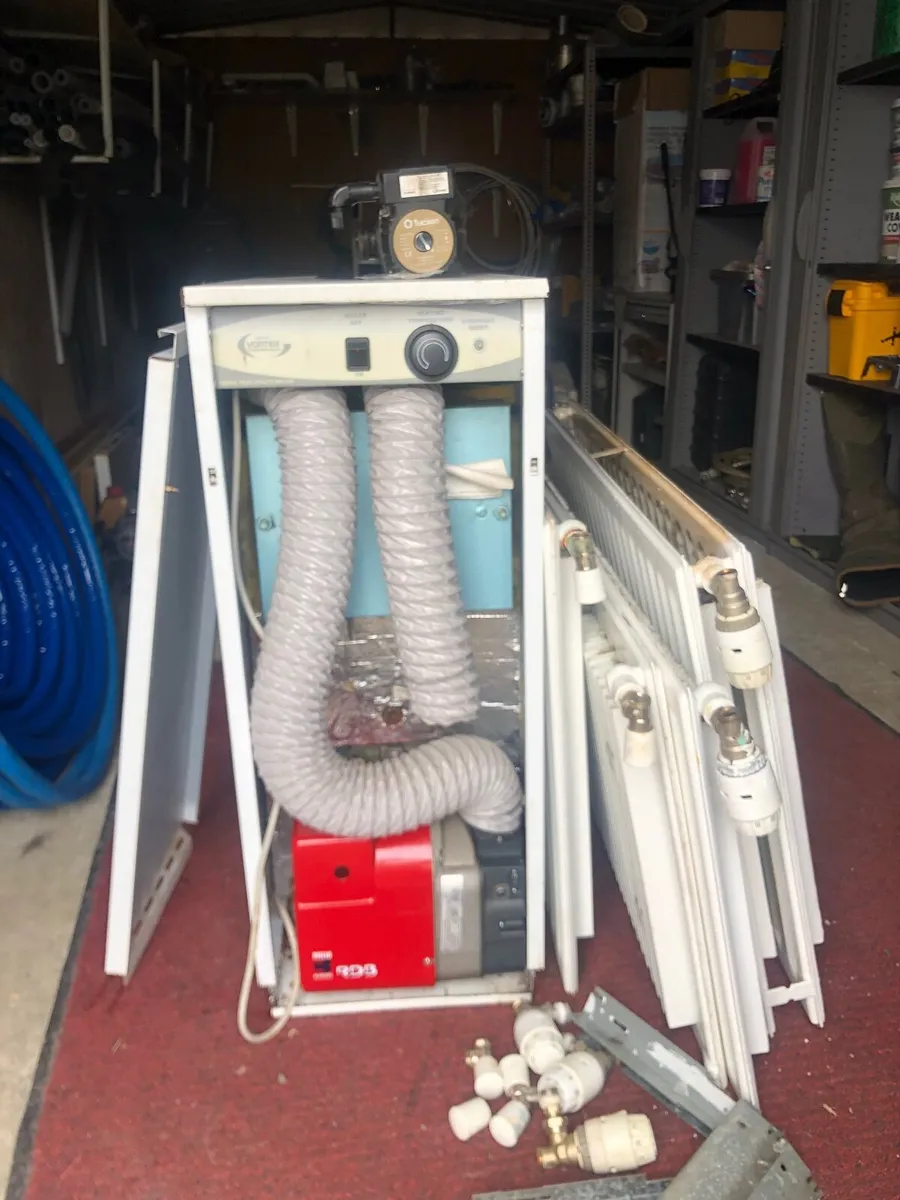 Boiler, Radiators and circulating pump