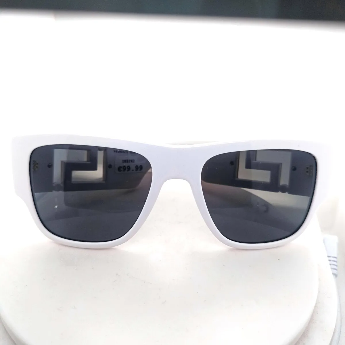 Versace Sunglasses, White Frames & Hardcase - Image 1