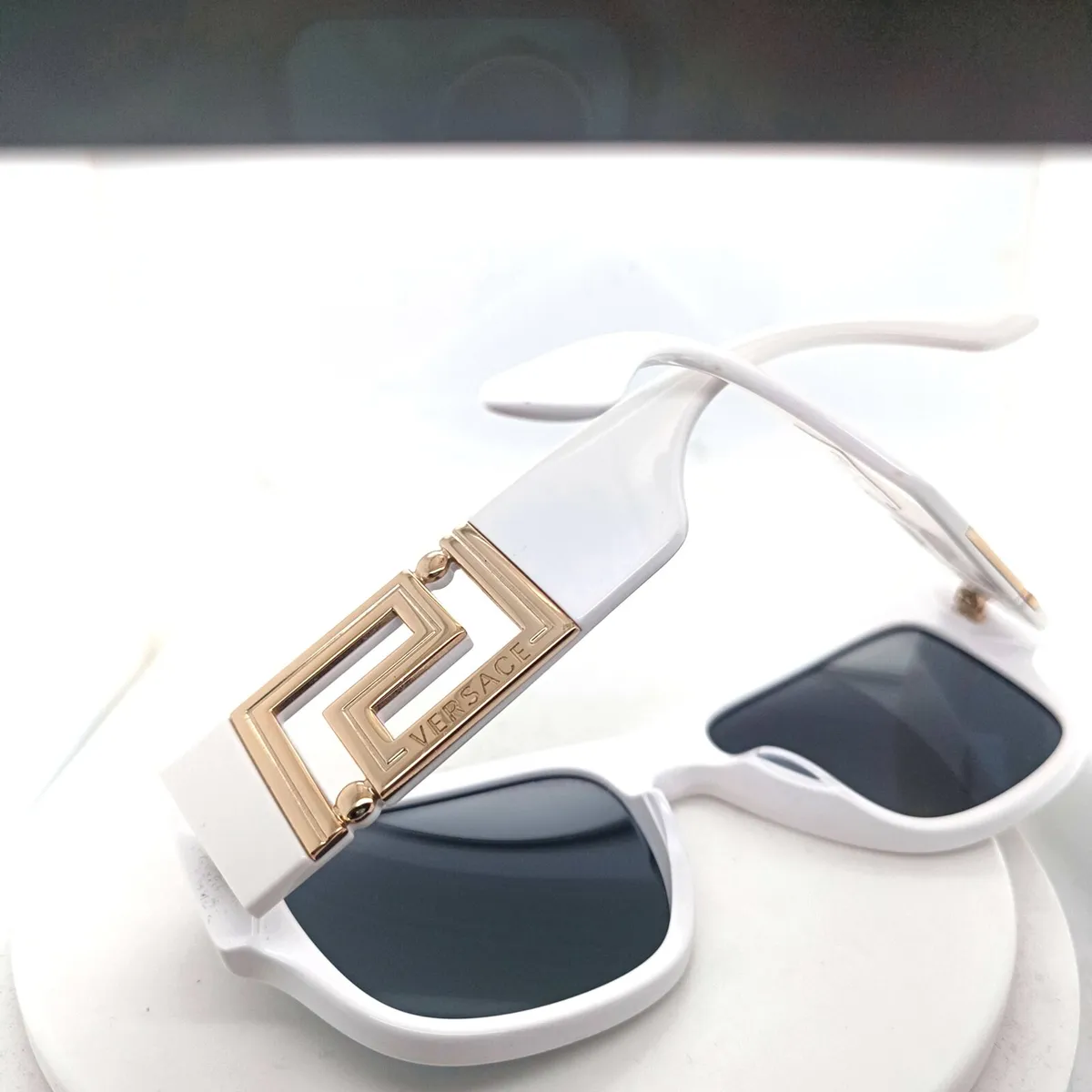 Versace Sunglasses, White Frames & Hardcase - Image 3
