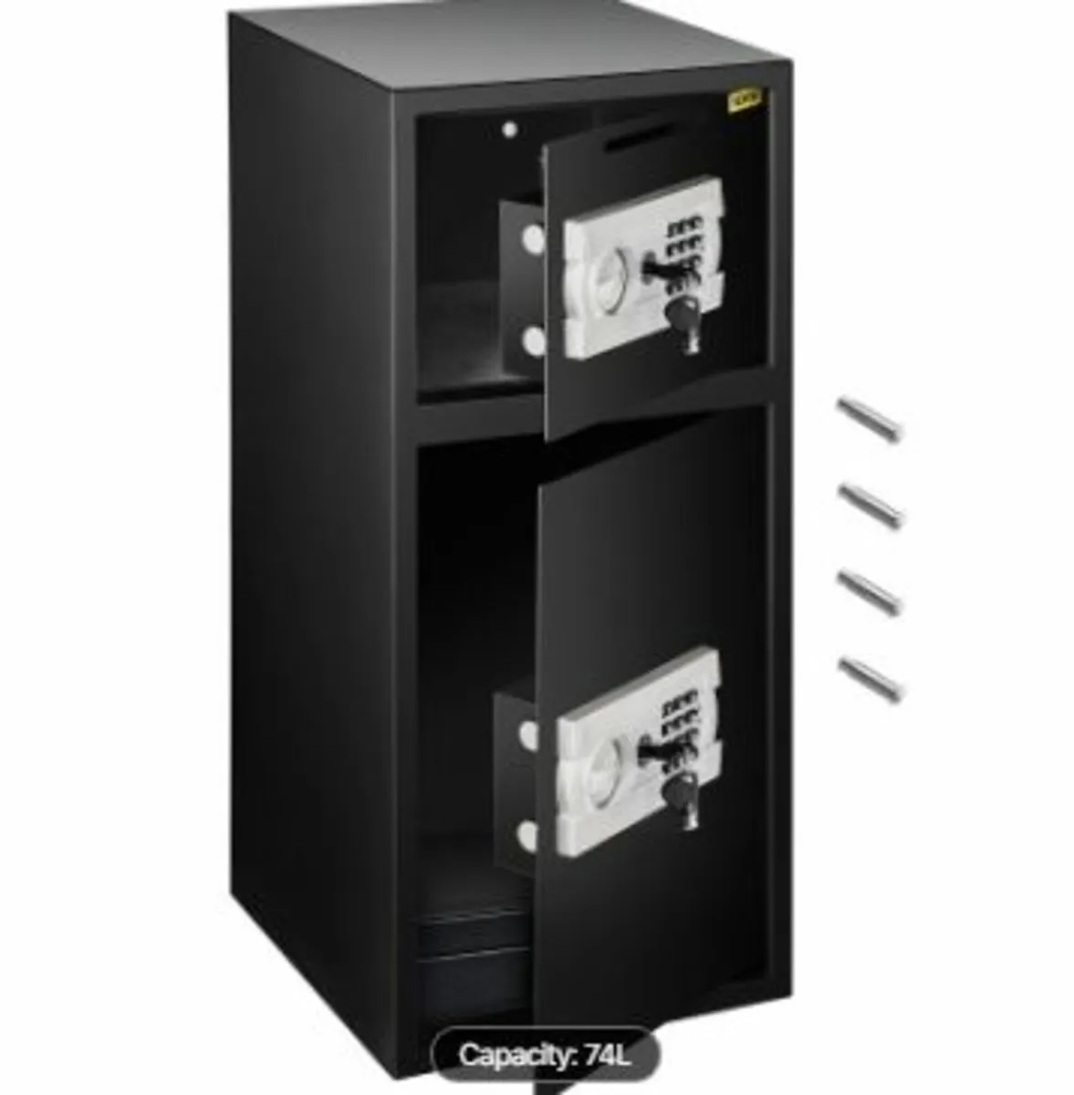 33" Digital Double Door Safe Depository Box Gun Sa - Image 1