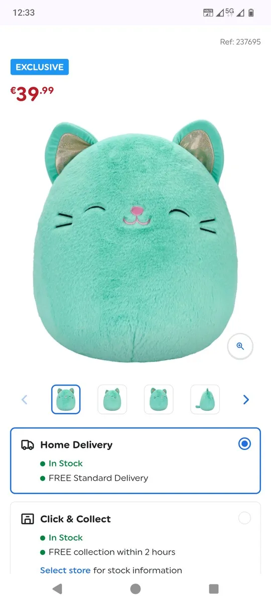 Squishmallow 50cm original unwanted prize - Image 1