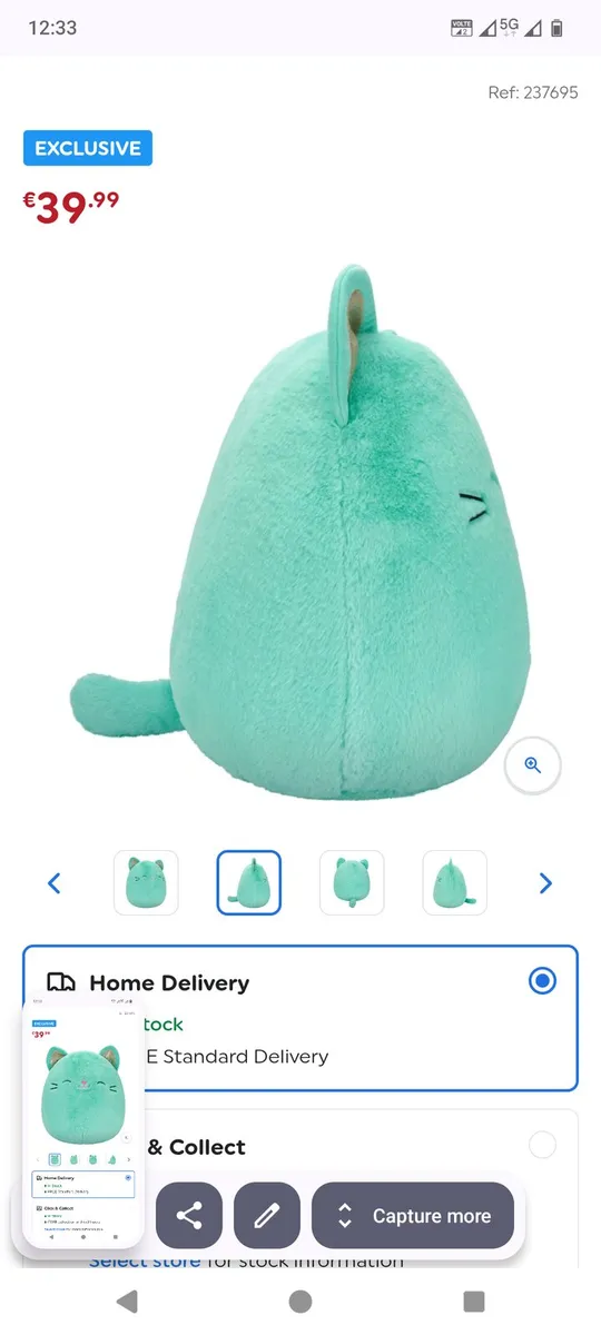 Squishmallow 50cm original unwanted prize - Image 3