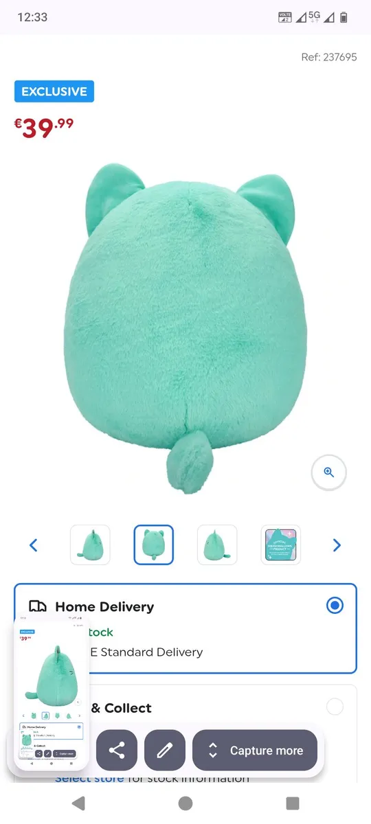 Squishmallow 50cm original unwanted prize - Image 4