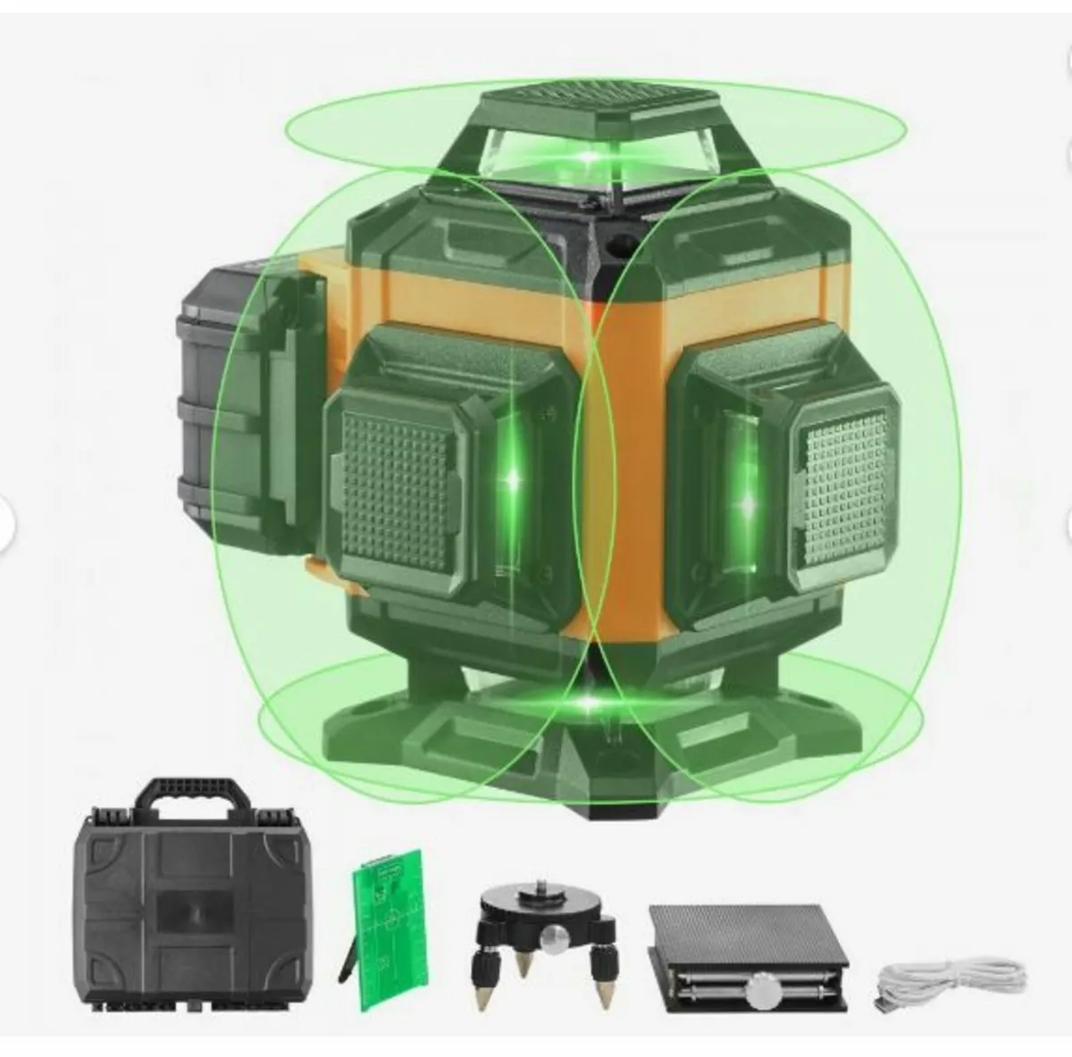 Laser Level 100ft Green Cross Line Self - Image 1
