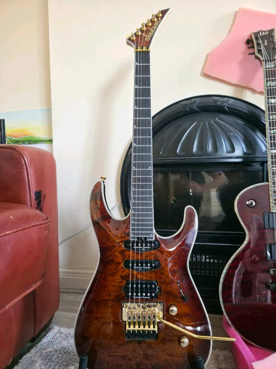 Jackson Pro Plus Soloist SLA3Q Amber Tiger Eye - Image 1