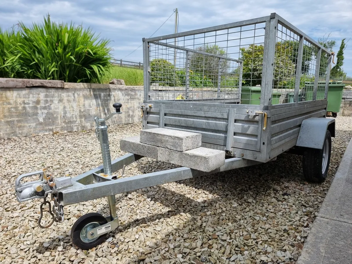 Car Trailer (7' X 4') with Cage & Ramp - Image 2