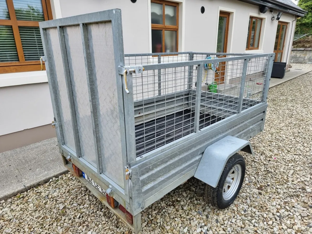 Car Trailer (7' X 4') with Cage & Ramp - Image 3