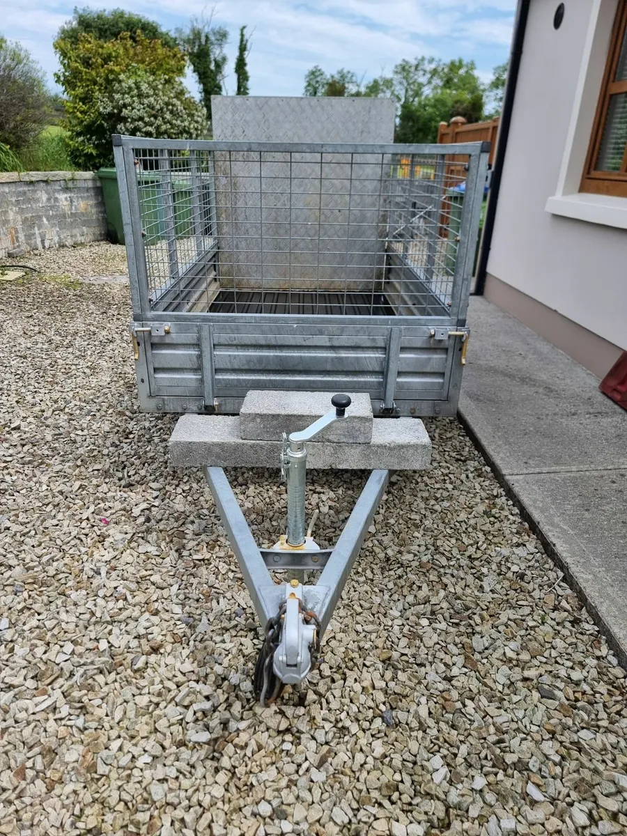 Car Trailer (7' X 4') with Cage & Ramp - Image 4