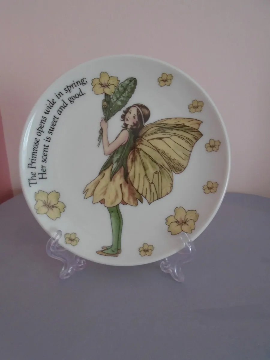 Flower fairy plate, Ornament, Gift - Image 1
