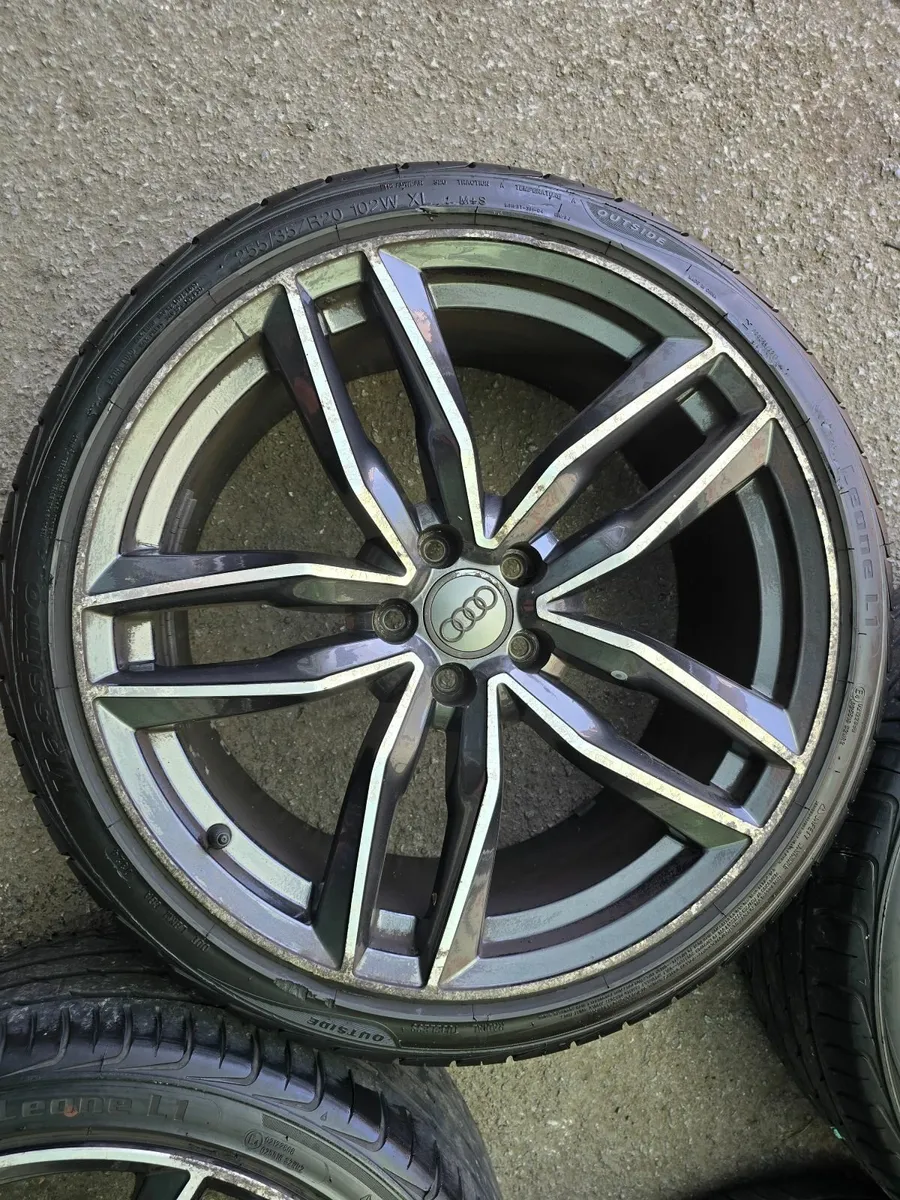 Audi R20 Alloy Wheels with Good Tyres - Image 1