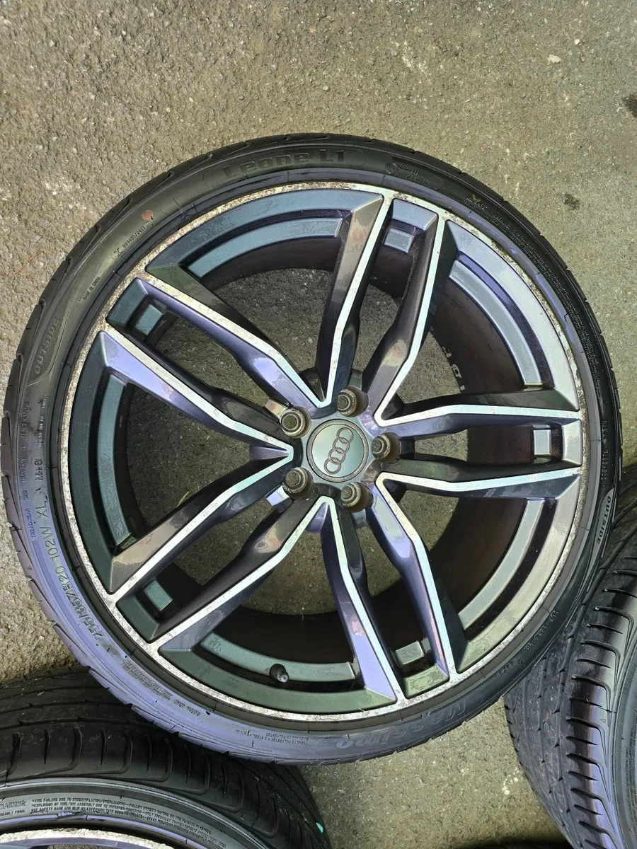 Audi R20 Alloy Wheels with Good Tyres - Image 4