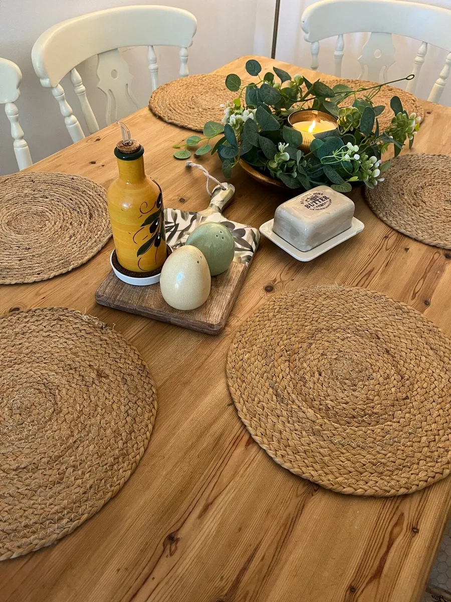 Farmhouse table and chairs - Image 2