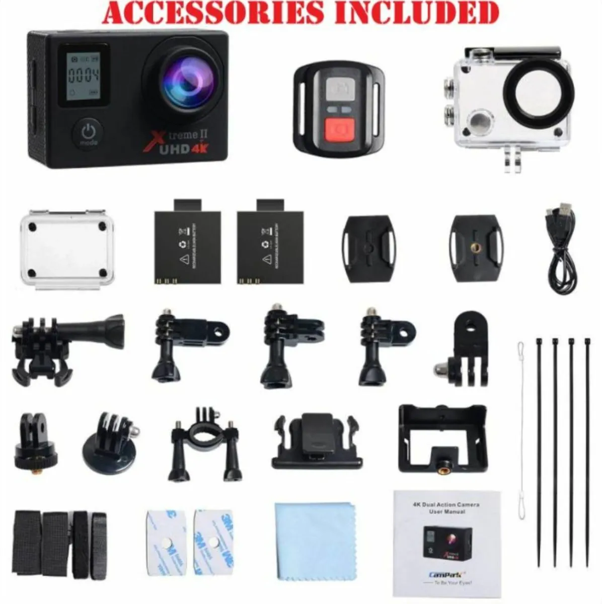 Campark ACT76 4K Ultra HD Action Camera - Image 3