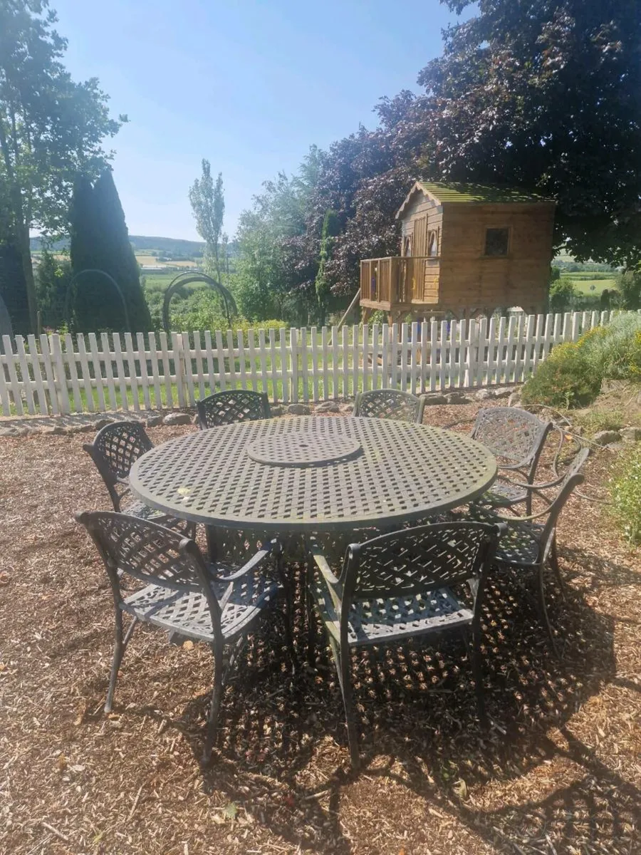 Cast Iron Garden Table and Chairs - Image 1