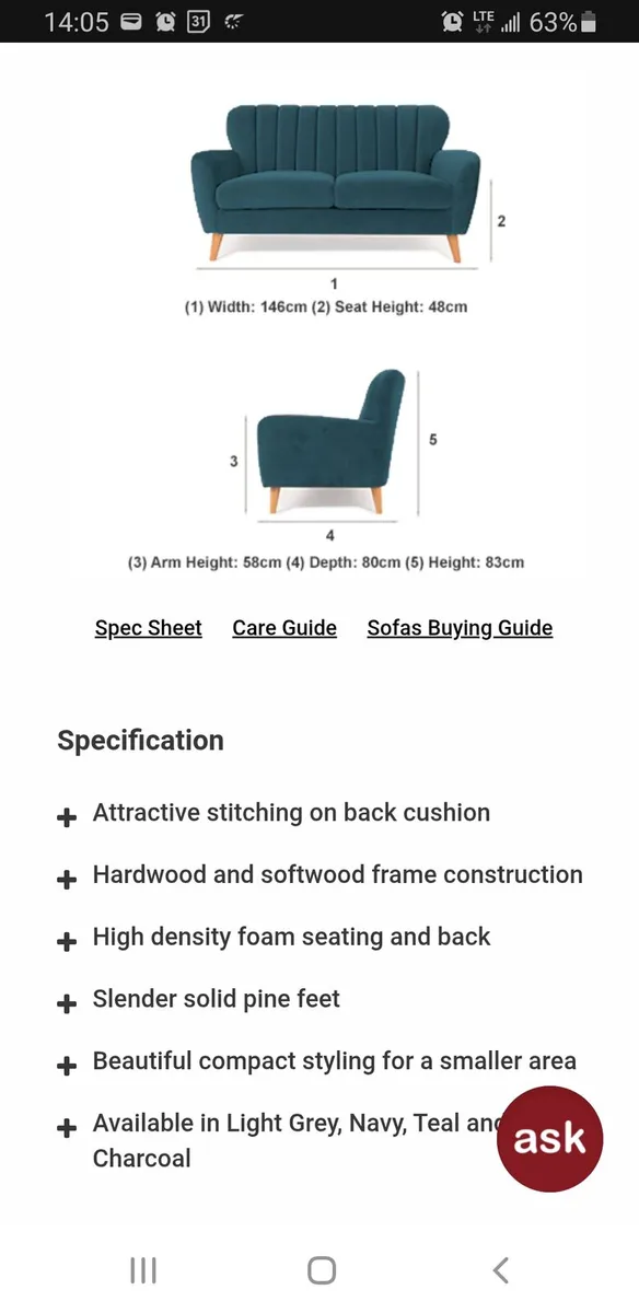 2 Waldorf seater couch can deliver nationwide - Image 4
