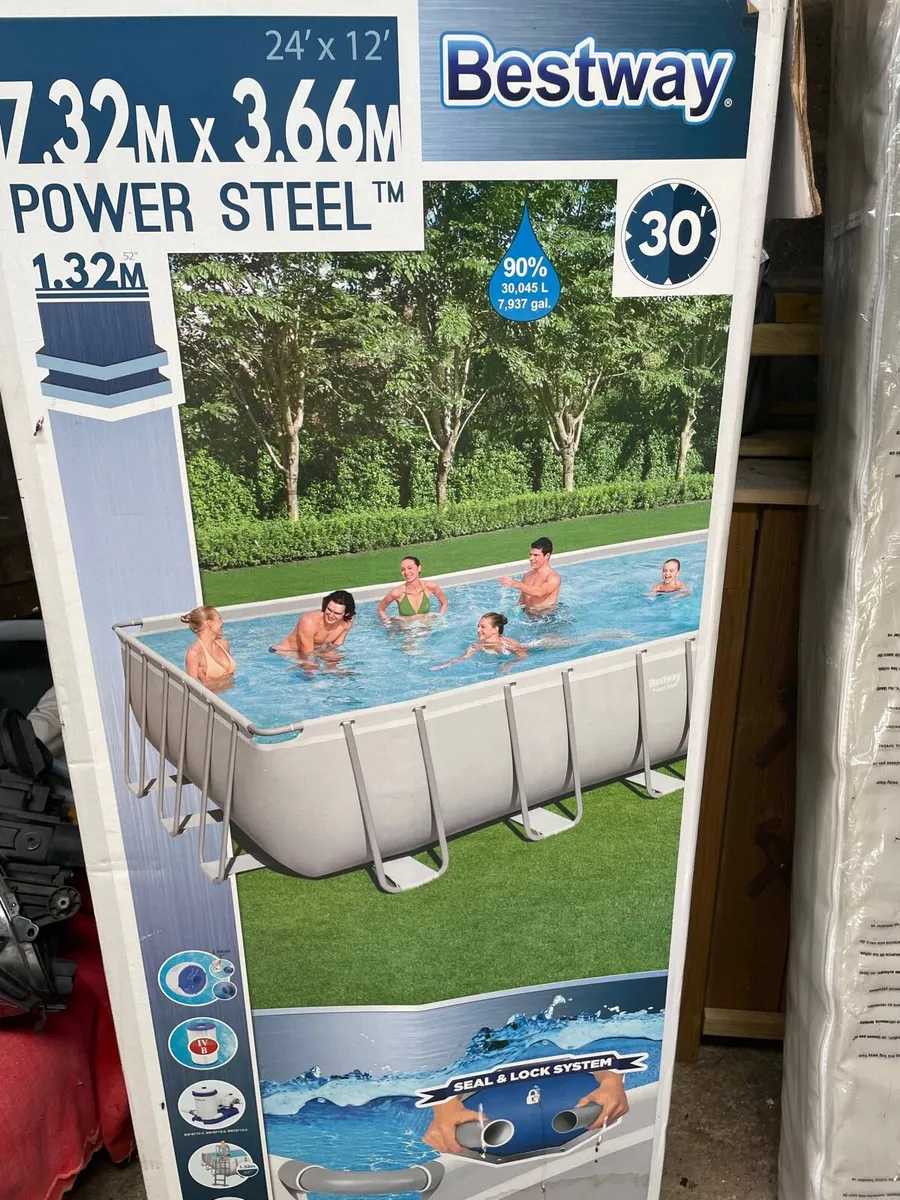 24ft x 12ft above ground Swimming Pool - Image 2