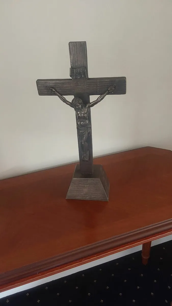 Bronze Genesis Crucifix  with Authentic Cert - Image 2