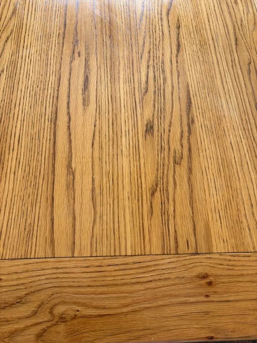 Solid Oak Table and 4 Chairs - Image 3