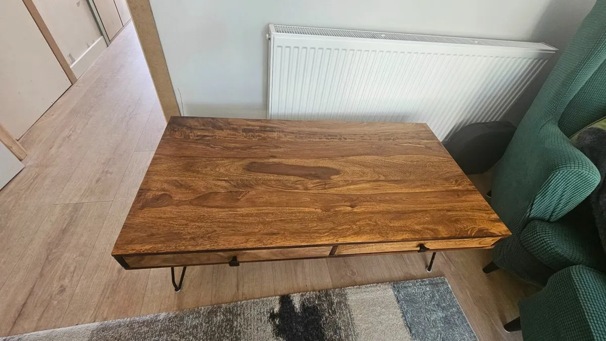 Solid wood Coffee table with hairpin legs - Image 2