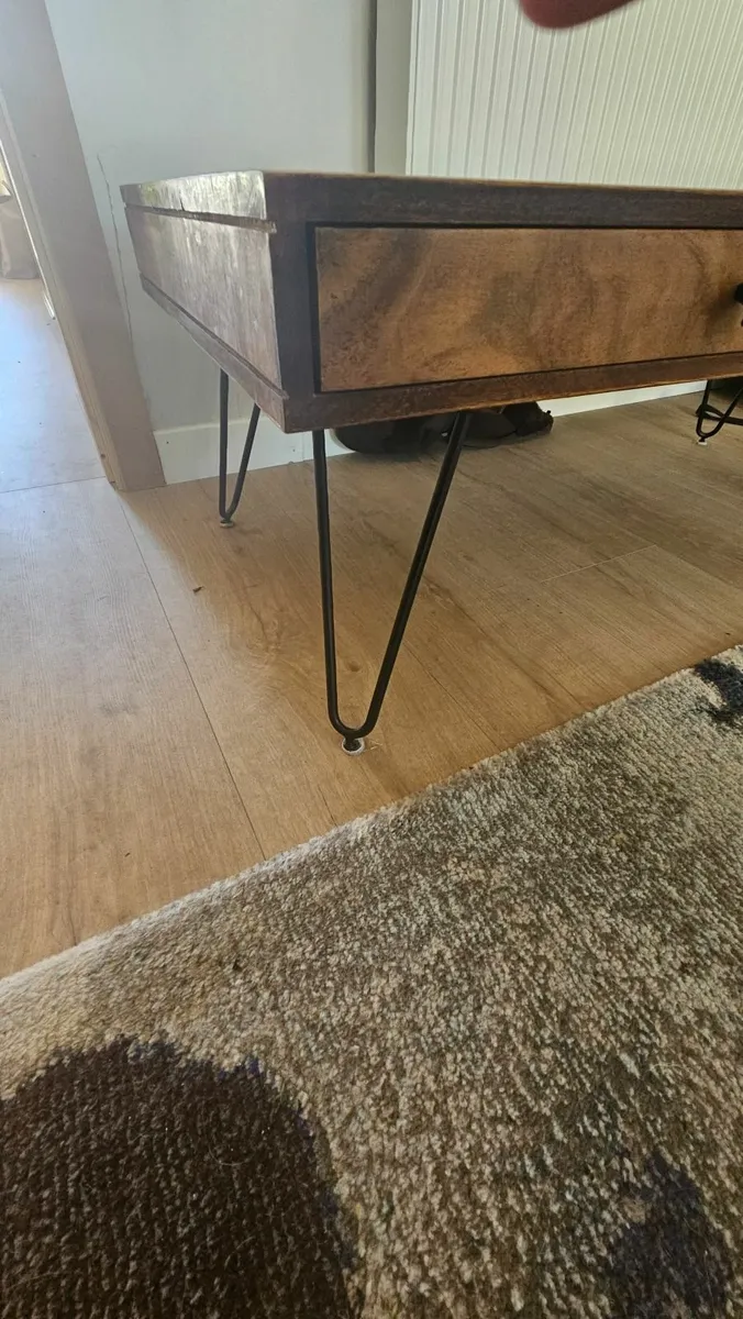 Solid wood Coffee table with hairpin legs - Image 3