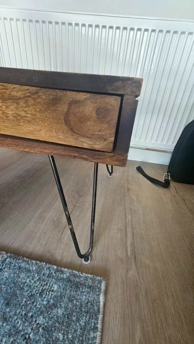 Solid wood Coffee table with hairpin legs - Image 4