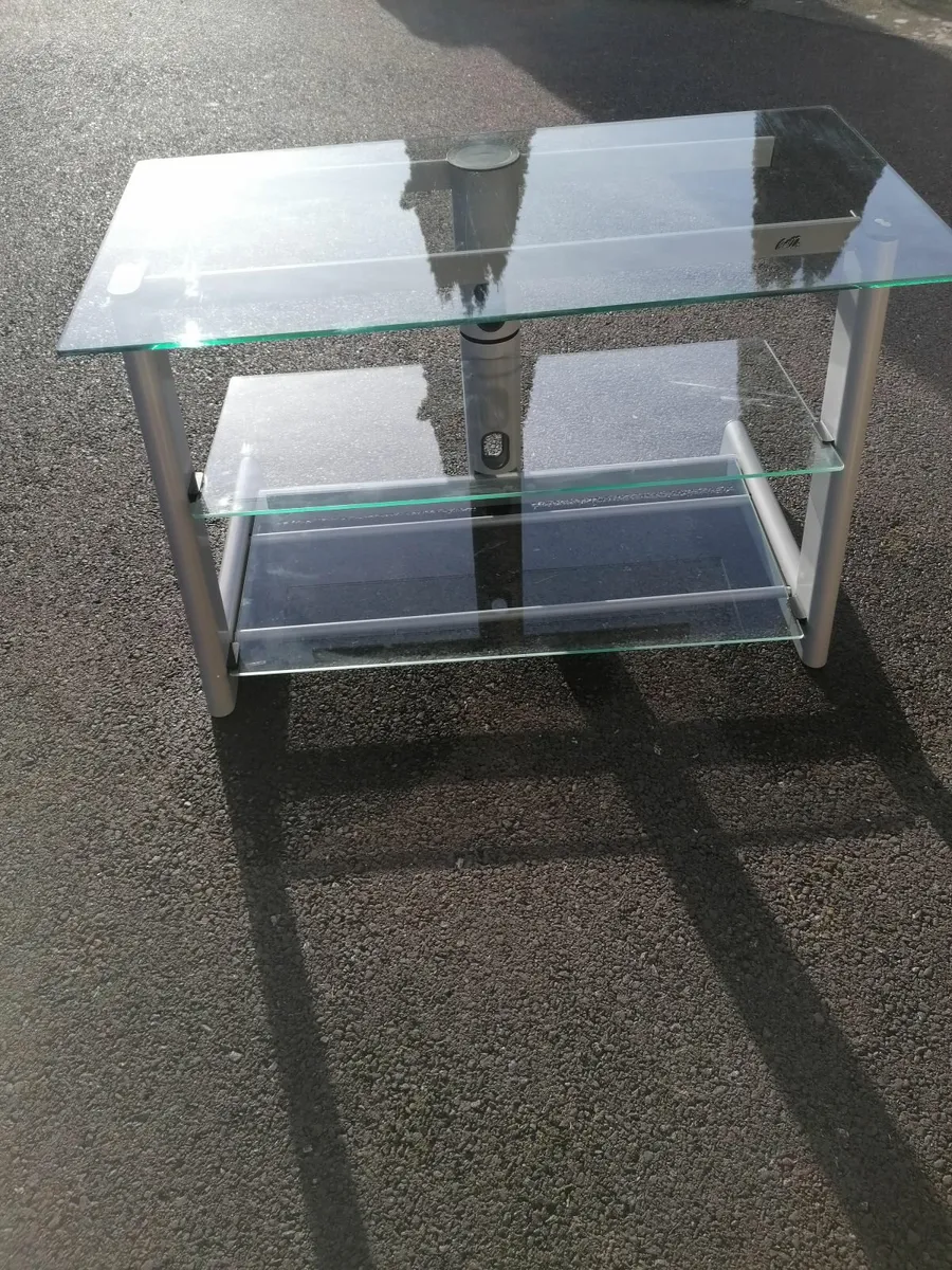 TV Table with glass shelving - Image 2