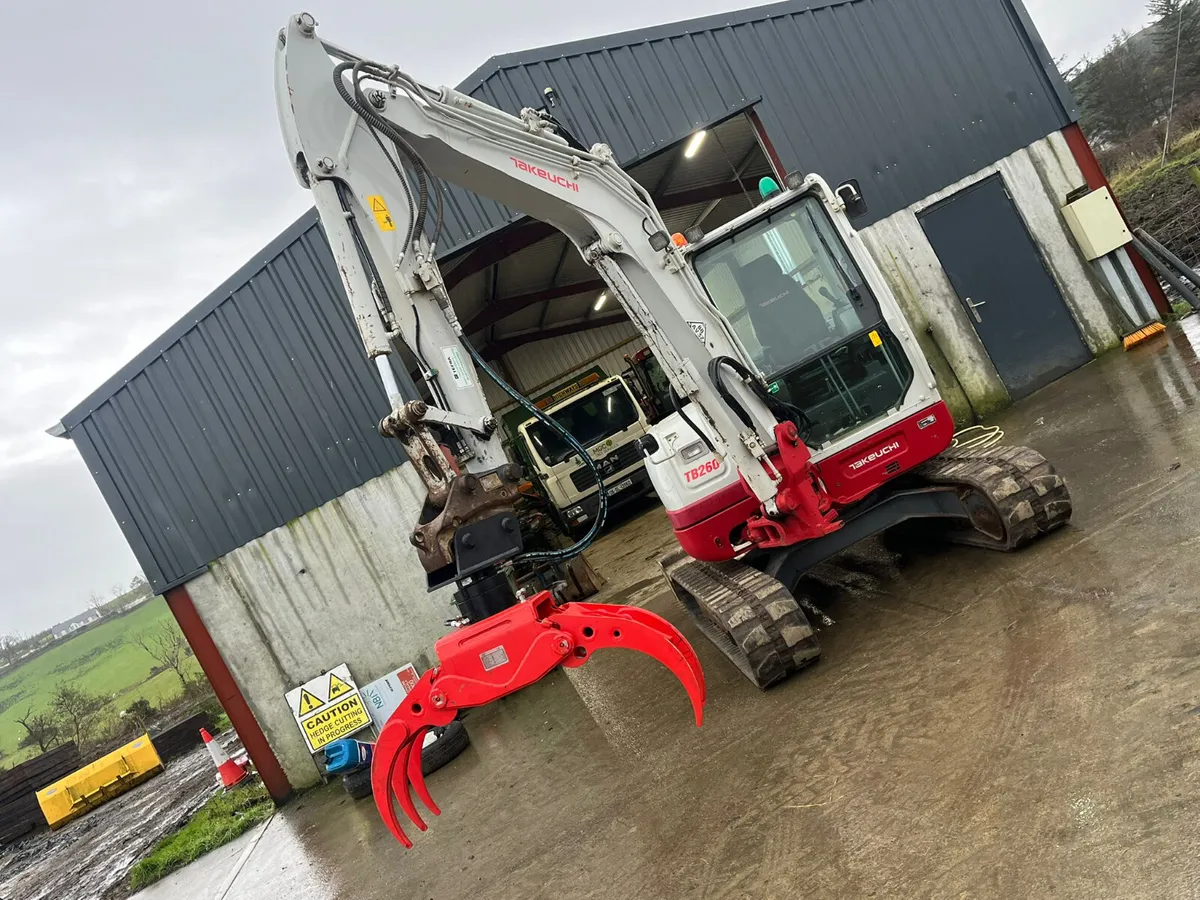 WOOD / LOG GRAPPLE  FOR 3 TON - 25 TON EXCAVATORS - Image 1