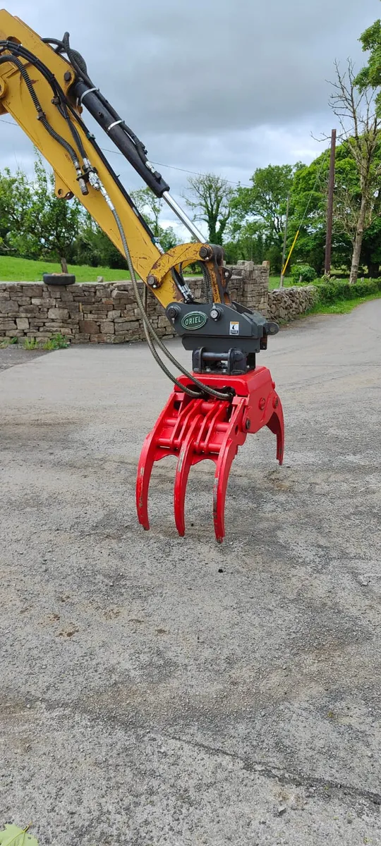 WOOD / LOG GRAPPLE  FOR 3 TON - 25 TON EXCAVATORS - Image 4
