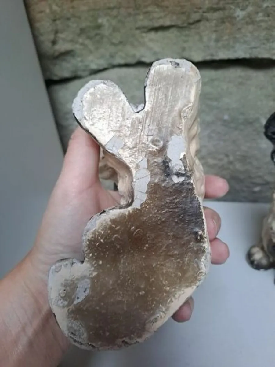 Vintage chalkware terrier dogs - Image 4