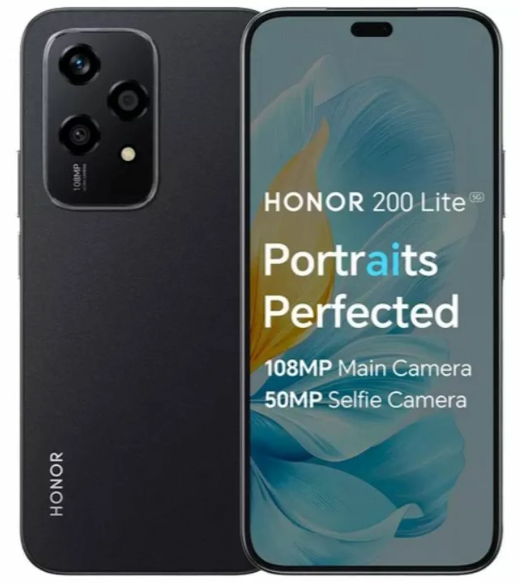 Honor 200 Lite - 256 Gb, Black, New Mobile Phone - Image 1