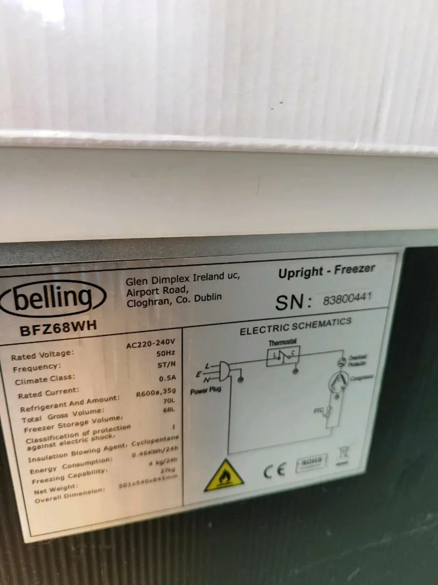 Belling freezer - Image 2