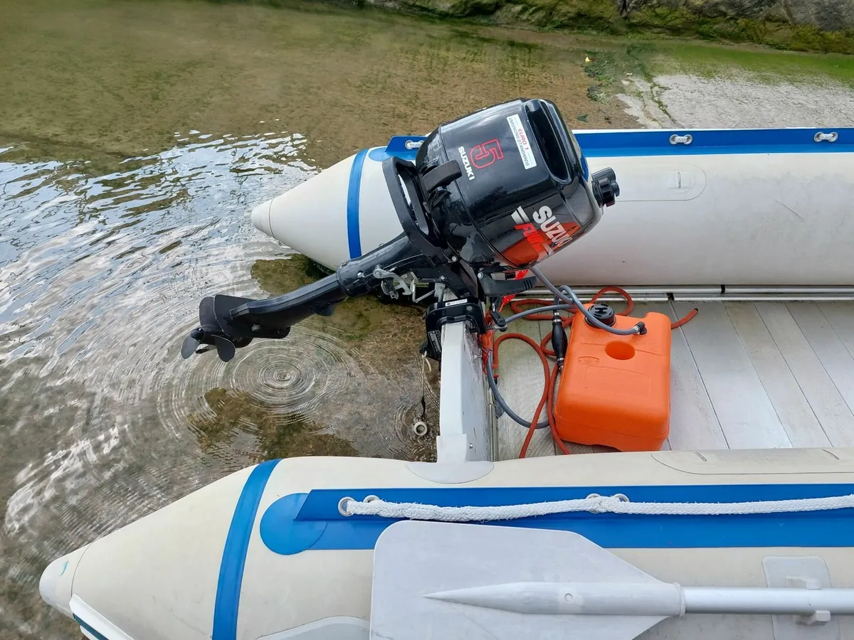 Inflatable Boat, Trailer and 5HP 4 Stroke Engine - Image 3