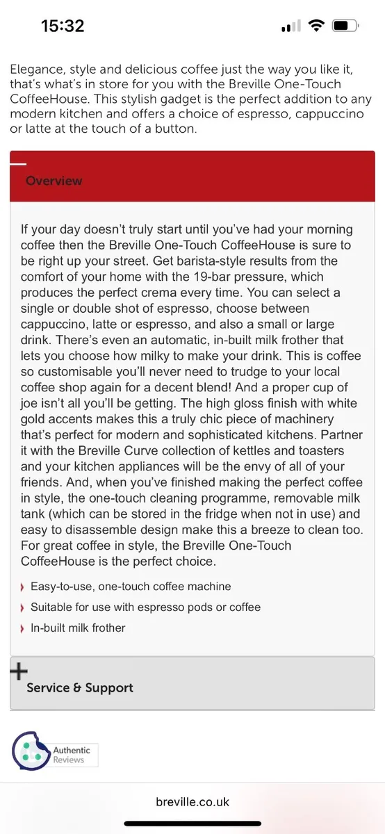 Breville coffee machine - Image 2