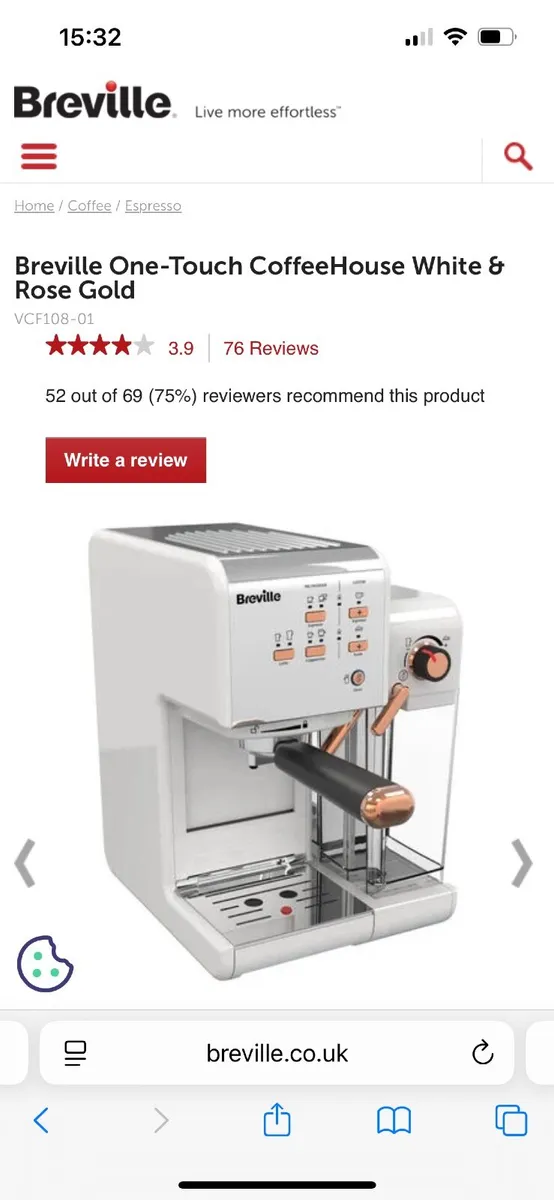 Breville coffee machine - Image 1