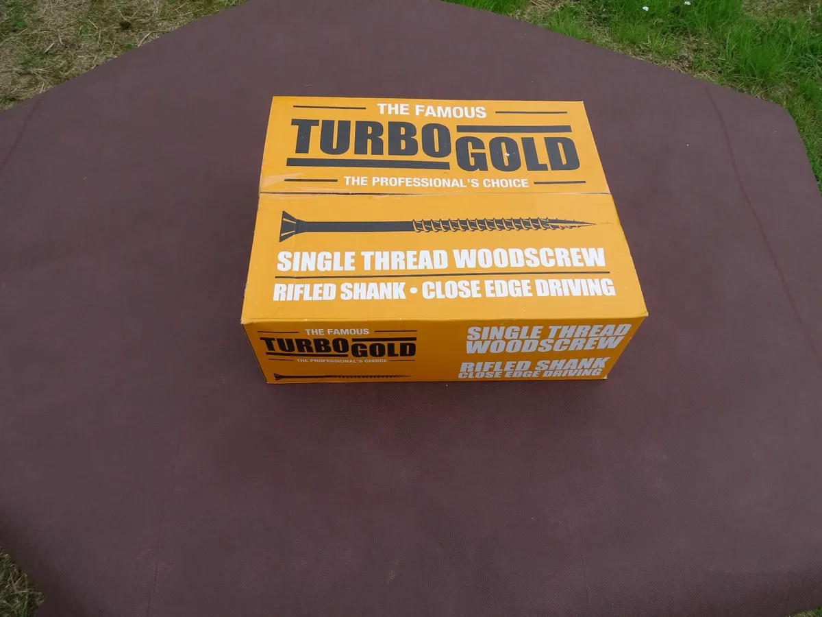 Screws 1,400 Turbo Gold. Brand New Unopened. - Image 3